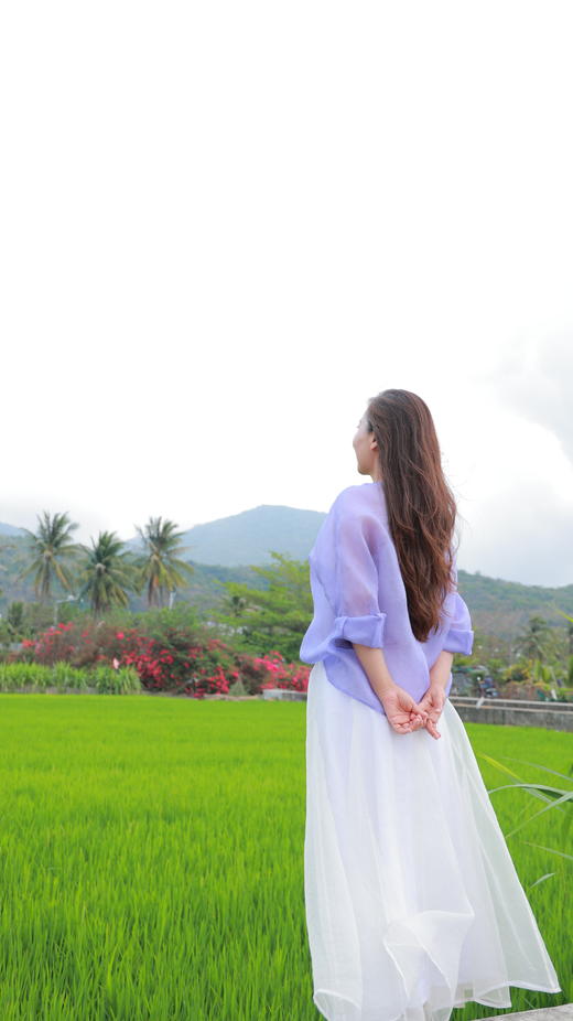 【抖音专属】飘纱半裙（24706145-山矾） 商品图2