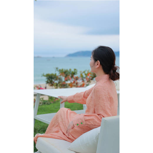 【抖音专属】【陌上花系列】高领连衣裙(24707348丁香褐) 商品图1