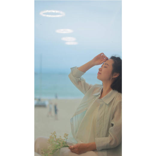 【抖音专属】【陌上花系列】压褶衬衫（24710256-浅云） 商品图0