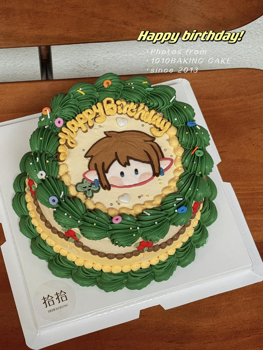 「塞尔达林克·游戏主题」手绘蛋糕·100%动物奶油（附图6寸·提前3天预订） 商品图1