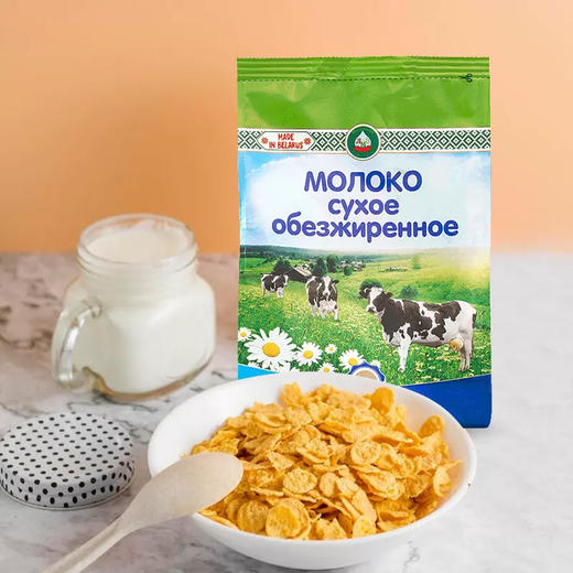 白俄罗斯进口 格里则牌脱脂奶粉400g 商品图3