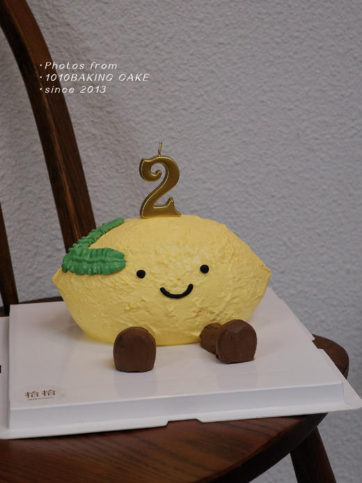 「Jellycat·柠檬小可爱」岁数可改·翻糖巧克力·100%动物奶油（附图6寸造型·提前3天预订） 商品图0