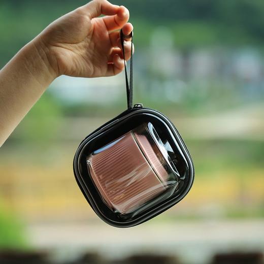 B-SM-5057 竹影快客杯旅行茶具(黑 白 粉） 商品图6