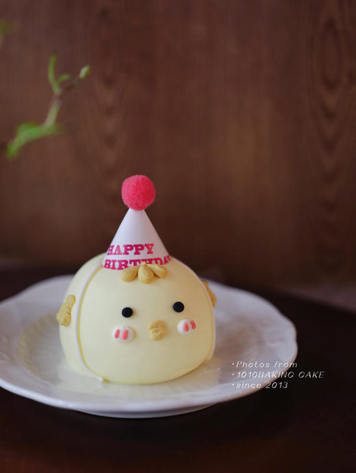 「呆萌小黄鸡」手绘立体小动物·100%动物奶油（附图6寸·提前3天预订） 商品图2