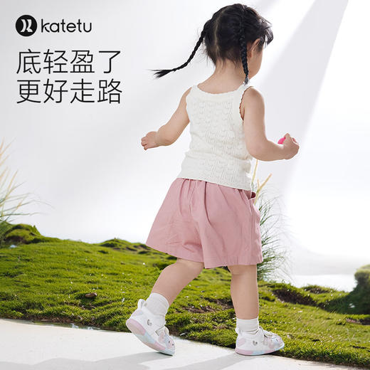 卡特兔儿童凉鞋女孩2024夏季新款公主鞋软底防滑学步机能鞋婴儿鞋 商品图3