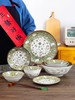 日本兔子碗盘子菜盘家用新款饭碗汤碗 釉下彩饭碗浅盘子平盘深盘12件套装 商品缩略图6