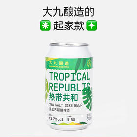 【冷库储存】大九酿造 热带共和海盐古斯酸啤 精酿啤酒