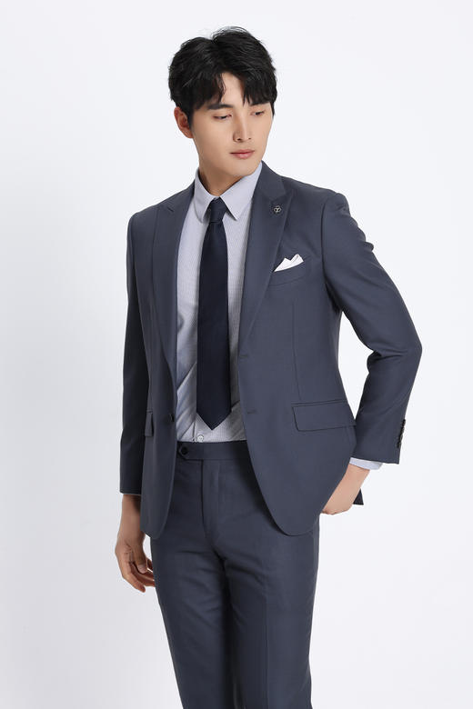 callisto熔岩灰精选丝羊毛西服 ASBWJ055C GY 商品图6