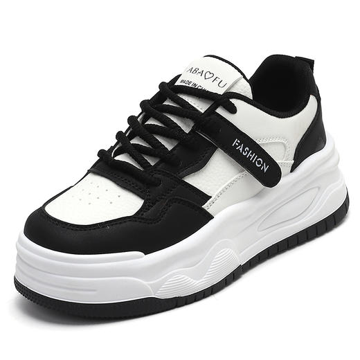 万沃厚底小白鞋女增高板鞋（4-312） 商品图5