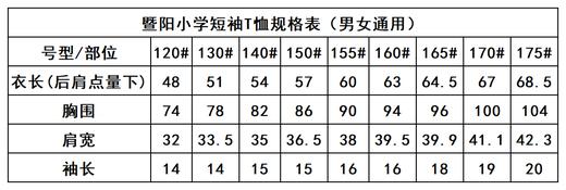 暨阳小学-短袖T恤 商品图2