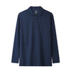 【轻奢级珠地长袖POLO衫】2024杜邦索罗娜sorona翻领男士纯色简约商务休闲长袖T恤POLO衫H241050758 商品缩略图2