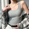 【到手两件】螺纹小背心女大U领吊带（4-314） 商品缩略图5