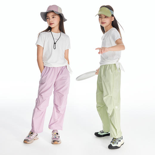onmygame儿童裤子春秋款女伞兵裤工装休闲夏季薄款防晒运动裤男童 商品图3
