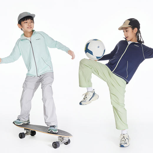 onmygame儿童裤子春秋款女伞兵裤工装休闲夏季薄款防晒运动裤男童 商品图4