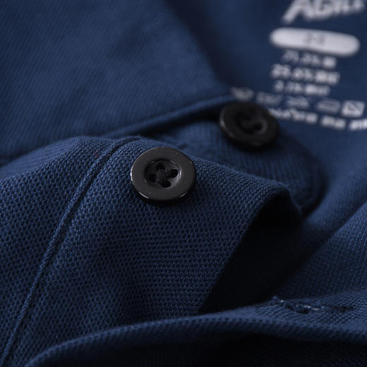 【轻奢级珠地长袖POLO衫】2024杜邦索罗娜sorona翻领男士纯色简约商务休闲长袖T恤POLO衫H241050758 商品图5