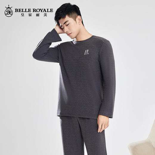 皇家丽美春秋男士家居服睡衣打底保暖薄款内搭JJT90005 商品图2