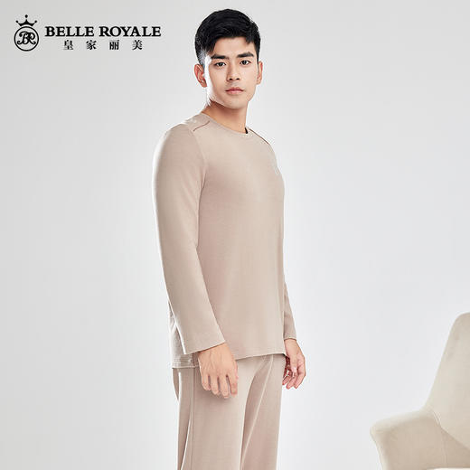 皇家丽美春秋男士家居服睡衣打底保暖薄款内搭JJT90005 商品图3