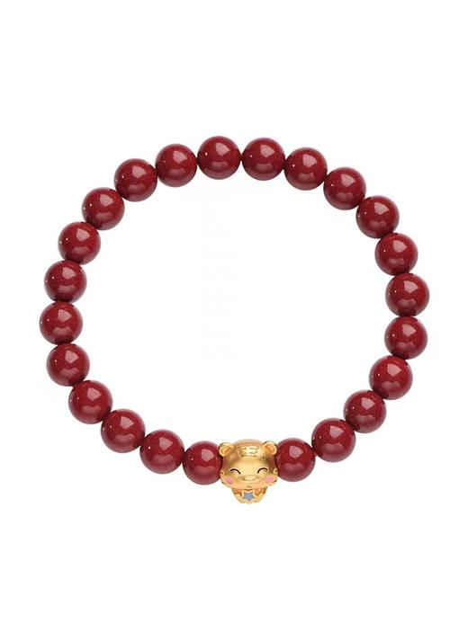 六鑫珠宝 天然朱砂本命年生肖手串 商品图4