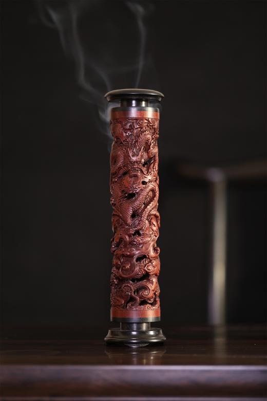 龙腾盛世°大号&小号酸枝/黑檀香筒 商品图1