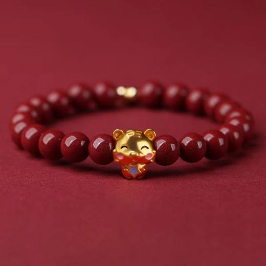 六鑫珠宝 天然朱砂本命年生肖手串 商品图3