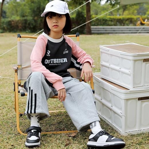 【24年新款】龙之涵 亲子款“小格雷”两穿运动卫裤 婴幼儿A类标准 100-185码2色可选 商品图12