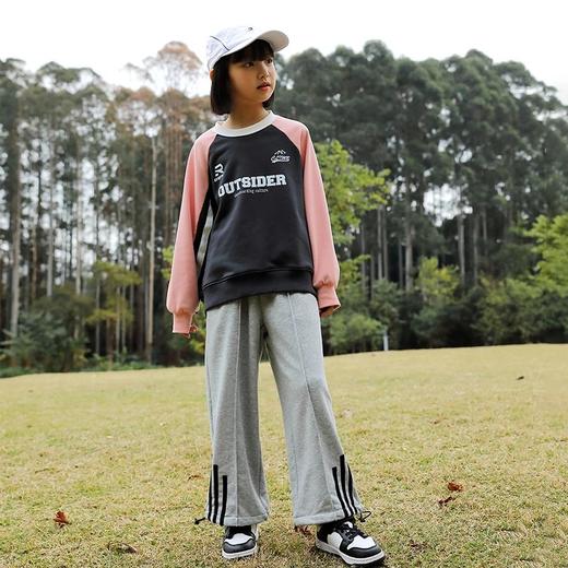 【24年新款】龙之涵 亲子款“小格雷”两穿运动卫裤 婴幼儿A类标准 100-185码2色可选 商品图8