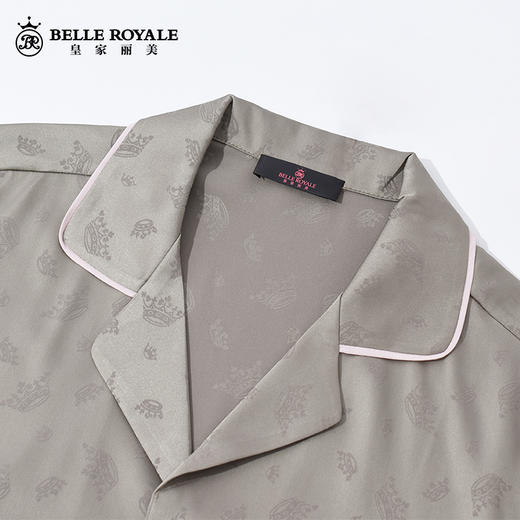 皇家丽美男士睡衣长袖长裤开衫薄款休闲家居服套装JJT90027 商品图2