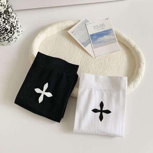 jk小腿袜女袜薄款丝袜长袜夏季夏天长筒瘦腿日系纯色冰冰袜十字心/双 商品图2