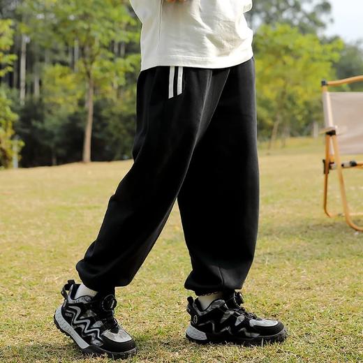 【2024新款】龙之涵 亲子款“小格雷”休闲运动卫裤 中大童毛圈布休闲裤 婴幼儿A类标准 100-185码2色可选 商品图12