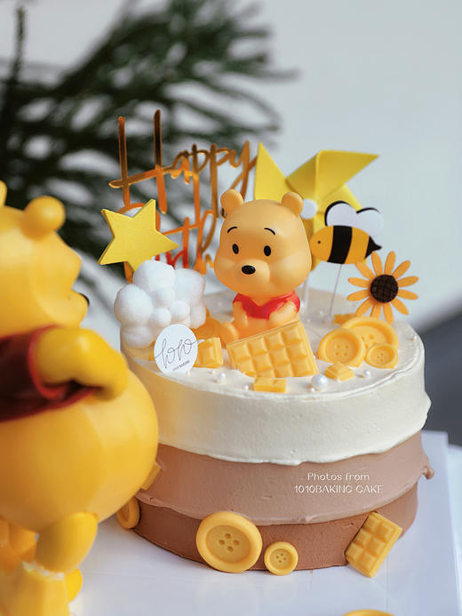 「大肚子维尼熊·送孕妈妈&准爸爸」100%动物奶油（附图6寸·提前3天预订） 商品图4