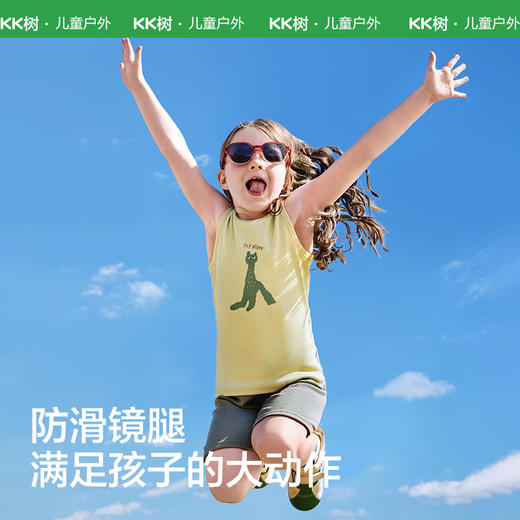 [屁侠推荐]KK树儿童卡片墨镜 可折叠太阳眼镜  时尚宝宝偏光镜  防紫外线小魔方卡片太阳镜 商品图4