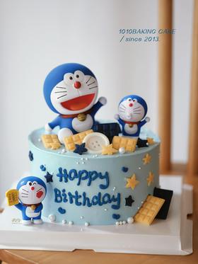 「哆啦A梦Doraemon·机器猫叮当」100%动物奶油（附图6寸·提前8小时预订）