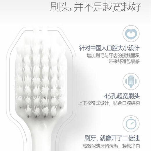 【清仓】田七旋风白宽头牙刷 商品图1