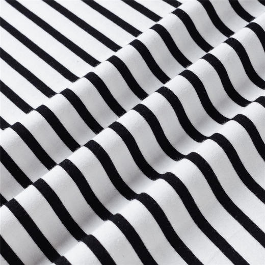 【桑蚕丝混纺】罗蒙春夏男装绣花胸标海魂衫t恤男长袖t恤男时尚男士条纹t恤长袖男 商品图8