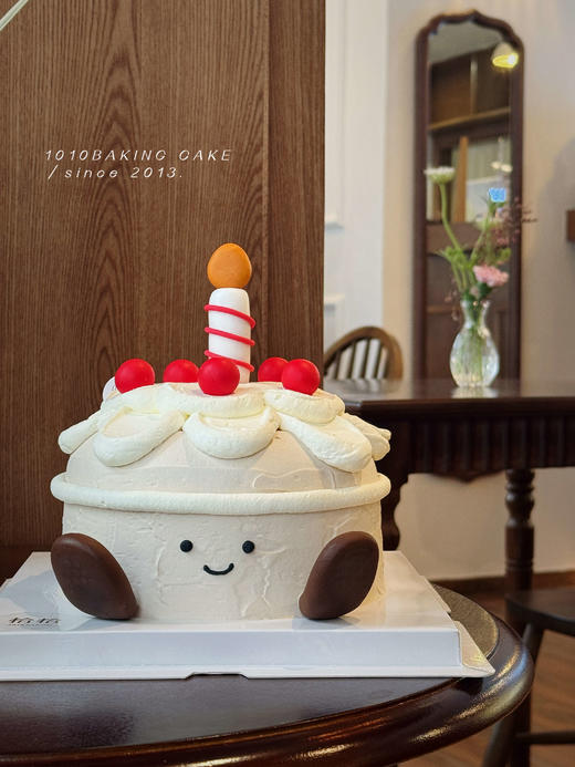 「Jellycat·蜡烛小可爱」翻糖巧克力·100%动物奶油（附图5寸·提前48小时预订） 商品图0