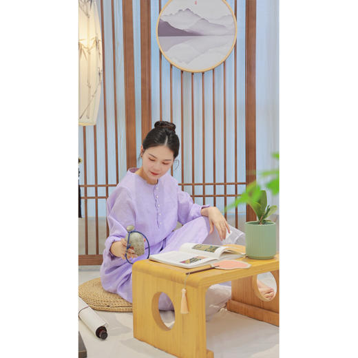 【抖音专属】连衣裙（24707288-暮山紫） 商品图3