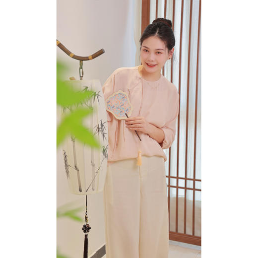 【抖音专属】阔腿裤（24709217黄润） 商品图0