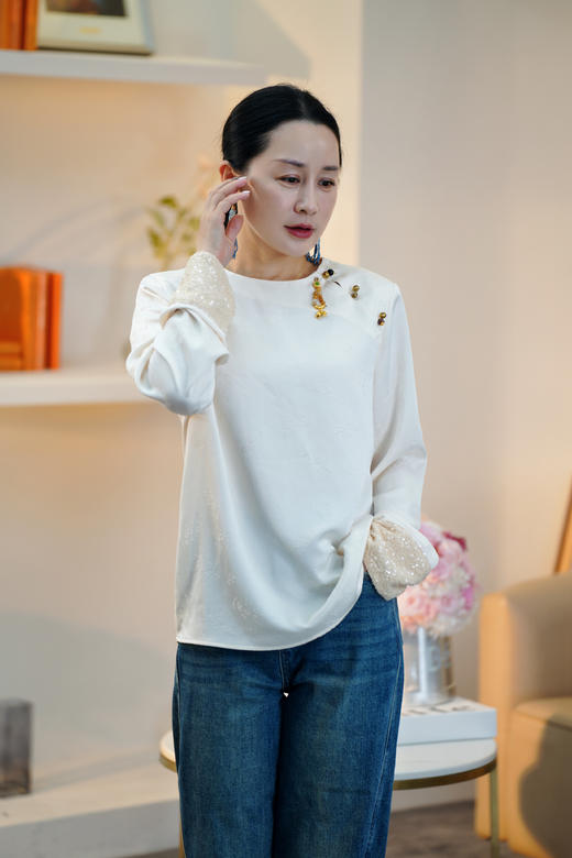 臣禾 吊坠新中式衬衫JZ241080558【金猪甄选】 商品图5