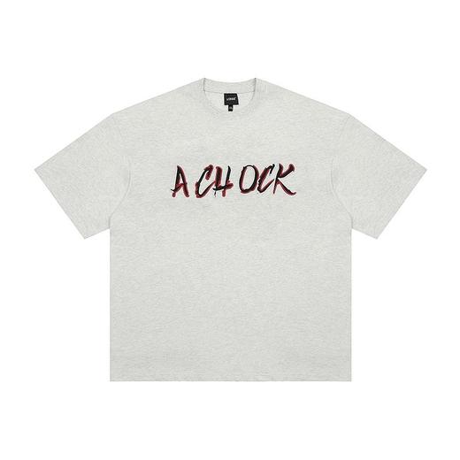 【Achock官方店】美式设计logo短袖男女高街夏短袖情侣五分袖t恤 商品图0