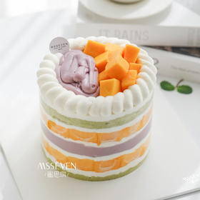 斑斓椰香芋泥芒果