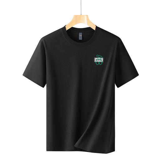 【含桑蚕丝】罗蒙男士夏季柔软亲肤短袖t恤男休闲男式t恤潮流男士t恤短袖 商品图3