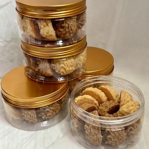 【4月7日开始陆续发货】【小巧双拼曲奇花】102g｜优选浓郁黄油×品质香醇咖啡 酥松绵密 | 经典配方｜双重风味碰撞 早午茶搭配/办公室零食分享 -默认不配手提袋 商品图1