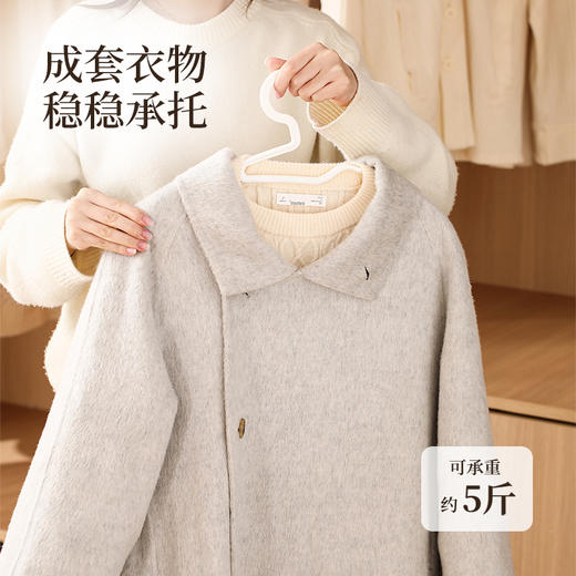 FaSoLa无痕衣架挂衣家用塑料衣撑晾衣服防滑宽肩撑子防肩角滑晒衣凉衣架 商品图4