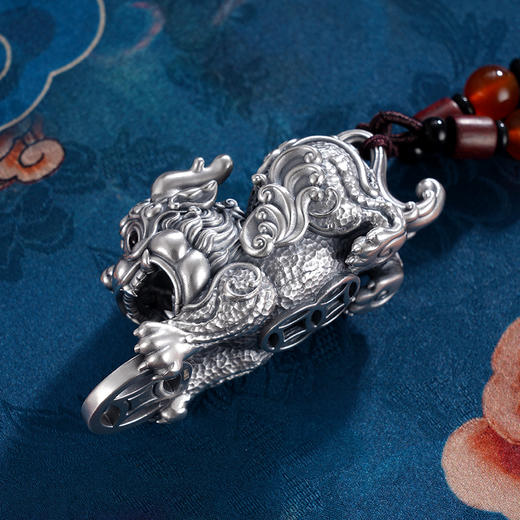 子佩集S999银【金钱貔貅】手把件【BJ001196】纯银2403 商品图2