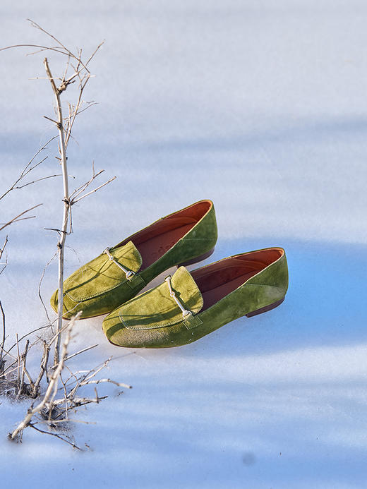 faytobe马衔扣金属乐福鞋25春款通勤乐福鞋多色一脚蹬女精致百搭单鞋 商品图1