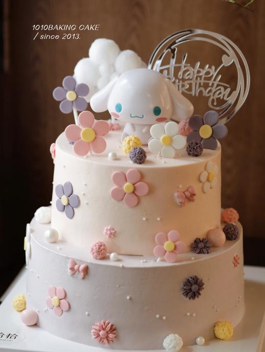 「玉桂狗·Cinnamoroll」翻糖巧克力·100%动物奶油（附图6+8寸双层·提前48小时预订） 商品图1
