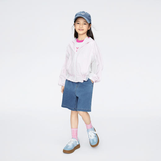 【实体店同款】女童弹力柔软牛仔单裤裤子夏季新款安奈儿童装AG426636 商品图3
