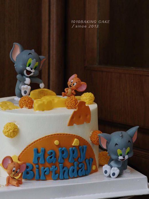 「猫和老鼠·Tom&Jerry」翻糖巧克力·100%动物奶油（附图6寸·提前3天预订） 商品图3