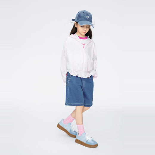 【实体店同款】女童弹力柔软牛仔单裤裤子夏季新款安奈儿童装AG426636 商品图5