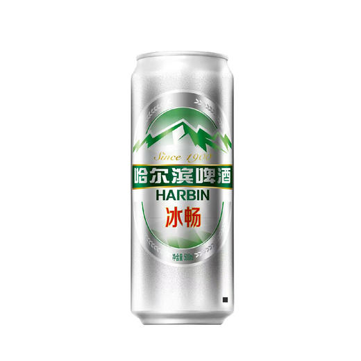 哈尔滨冰畅啤酒500ml/罐 商品图0